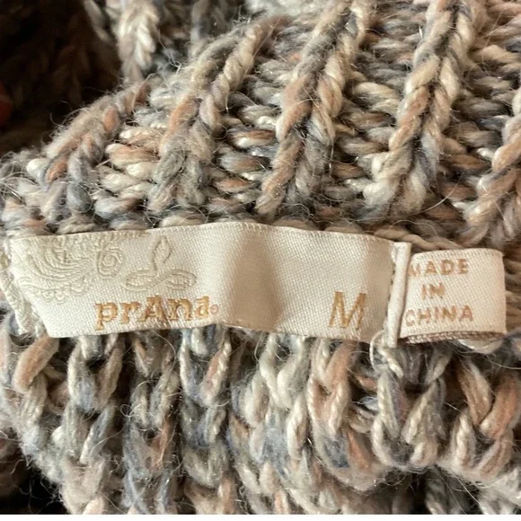 Prana Women's Mainspring Knitted Turtleneck Collared Pullover Sweater Sz Medium - Picture 8 of 8